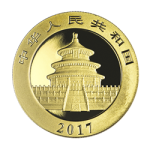 CHINESE GOLD PANDA - 2017 15 GRAM CHINESE GOLD PANDA
