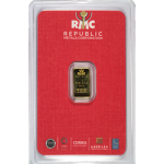 GOLD BARS ASSORTED WEIGHTS - 1 GRAM GOLD BAR REPUBLIC