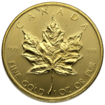 CANADIAN GOLD - 1 OZ CANADIAN GOLD MAPLE LEAF SCRUFFY
