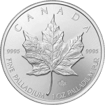 PALLADIUM MAPLE LEAF - 1 OZ CANADIAN PALLADIUM MAPLE LEAF
