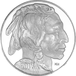 SILVER ROUNDS 1 OZ - 1 OZ SILVER ROUND BUFFALO HIGHLAND MINT
