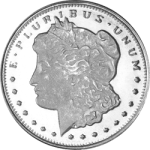 SILVER ROUNDS FRACTIONAL - 1/10 OZ SILVER ROUND MORGAN