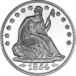 SILVER ROUNDS 1 OZ - 1 OZ SILVER ROUND SEATED LIBERTY