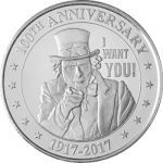 SILVER ROUNDS 1 OZ - 1 OZ SILVER ROUND UNCLE SAM