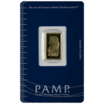 GOLD BARS ASSORTED WEIGHTS - 2.5 GRAM GOLD BAR PAMP