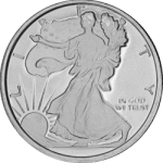 SILVER ROUNDS FRACTIONAL - 1/4 OZ SILVER ROUND WALKING LIBERTY