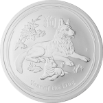 AUSTRALIAN SILVER - 2018 2 OZ PERTH SILVER DOG