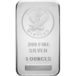 SILVER BARS ASSORTED WEIGHT - 5 OZ SILVER BAR SUNSHINE MINT