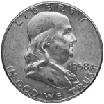 SILVER U.S. COINAGE 90 % - 90% AMERICAN SILVER COINS - FRANKLIN HALF DOLLARS
