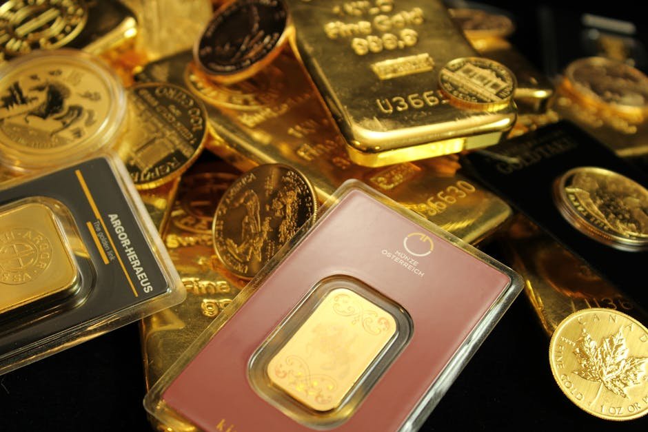 gold bars coins precious metals